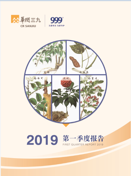 华润三九：2019年第一季度报告